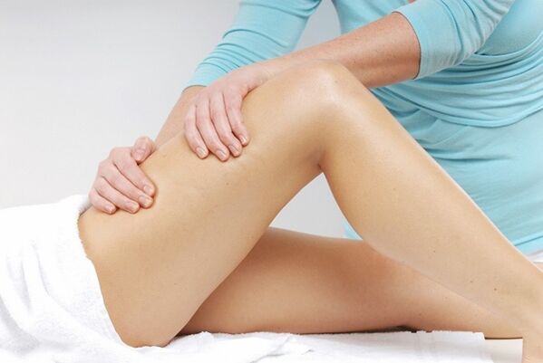 Perform massage to treat varicose veins of the lower limbs